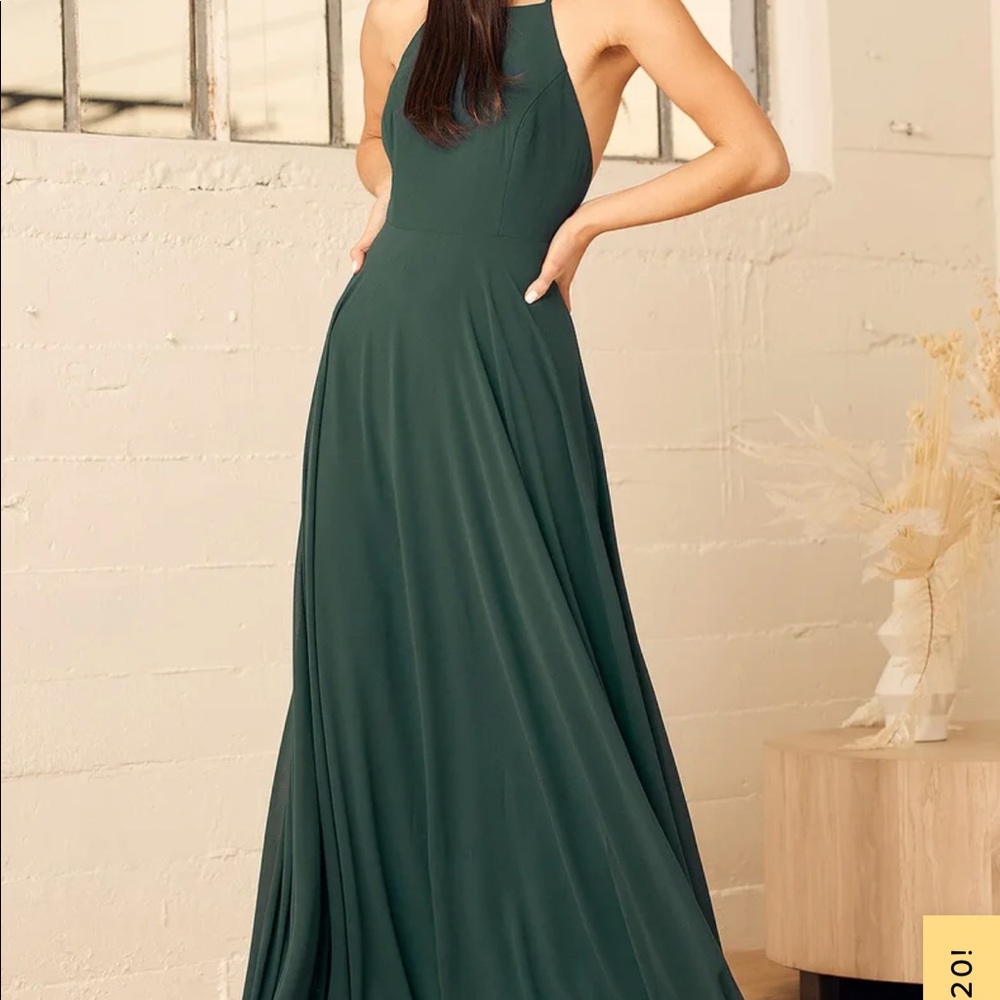 Mythical Kind of Love Dark Green Maxi Dress